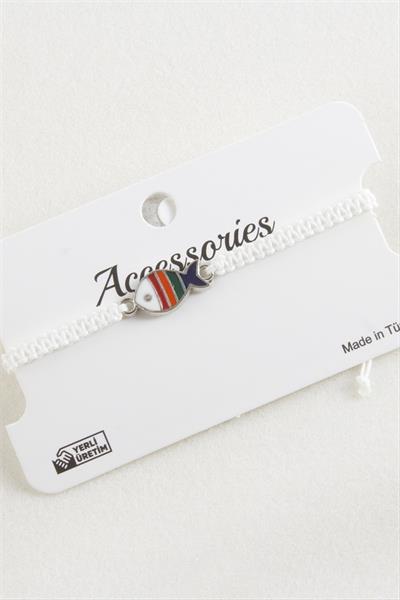 Balık Makrome Örgülü Bileklik