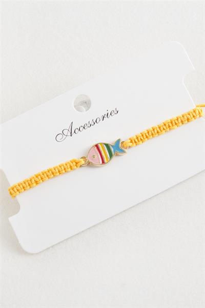 Balık Makrome Örgülü Bileklik