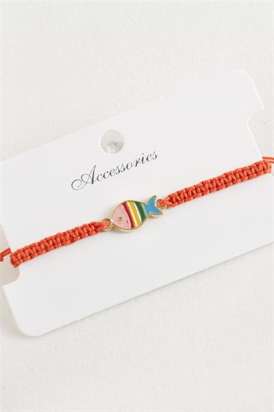 Balık Makrome Örgülü Bileklik