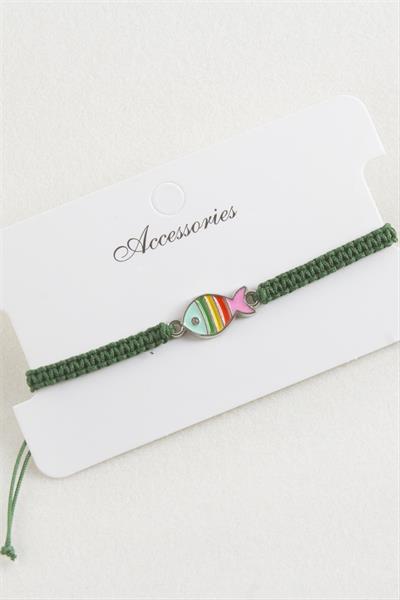 Balık Makrome Örgülü Bileklik