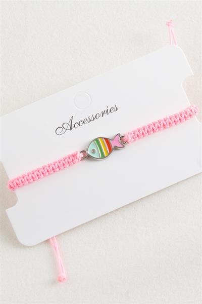 Balık Makrome Örgülü Bileklik