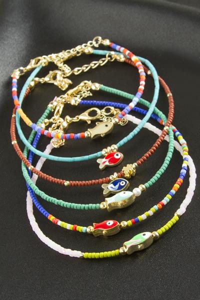 Balık Mineli Miyoki Boncuk Bileklik