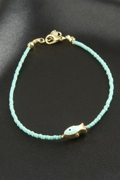 Balık Mineli Miyoki Boncuk Bileklik