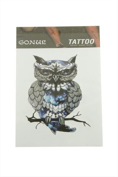 Baykuş Tattoo Dövme Sticker
