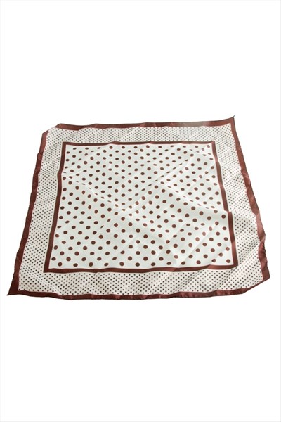 Benek Desenli Zr Saten Fular 50*50 cm