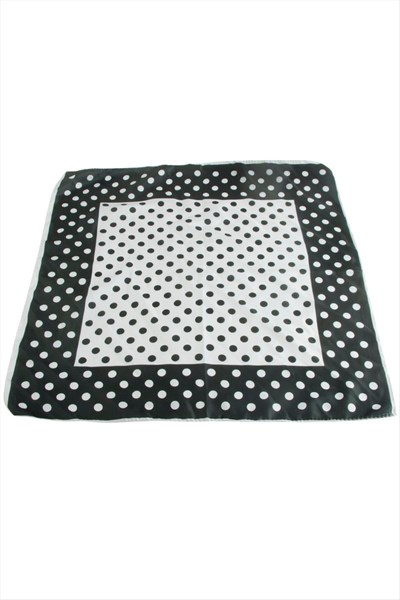 Benekli Desenli Zr Saten Fular 50*50 cm