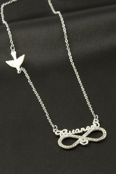 Bitanem Yazılı Sonsuzluk Şans Kolye