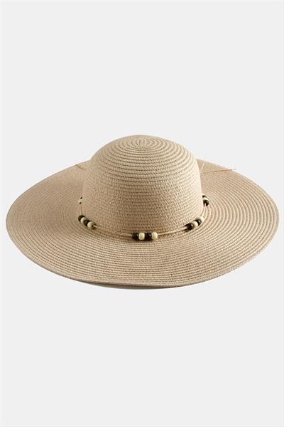 Boncuk Hasır Şapka
