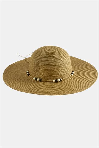 Boncuk Hasır Şapka