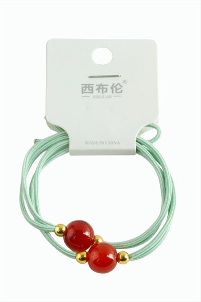 Boncuklu Lastik Toka 2 Adet