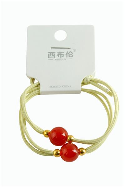 Boncuklu Lastik Toka 2 Adet