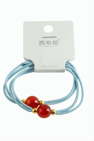 Boncuklu Lastik Toka 2 Adet