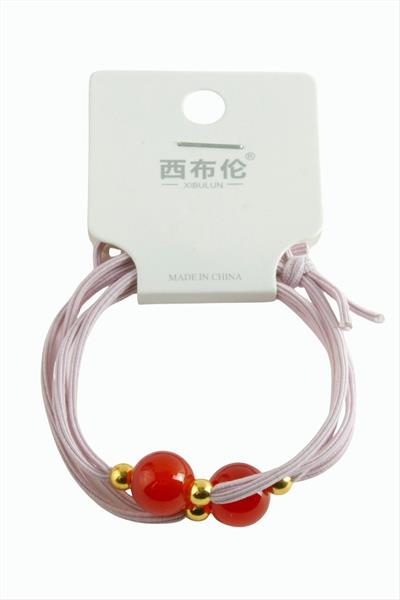 Boncuklu Lastik Toka 2 Adet