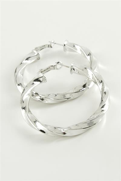 Burgulu Halka Küpe 4,5 cm