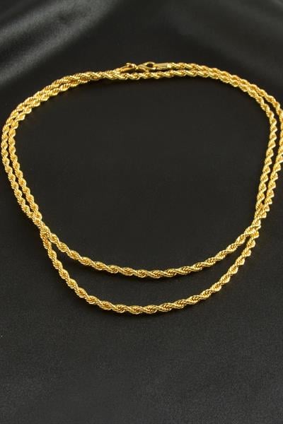 Burgulu Zincir Kolye 80 cm