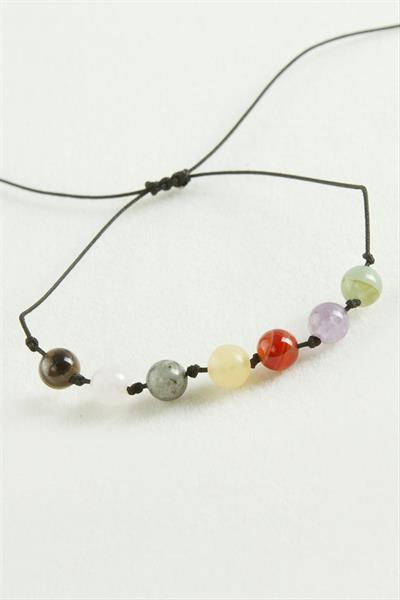 Çakra Doğaltaş İp Bileklik