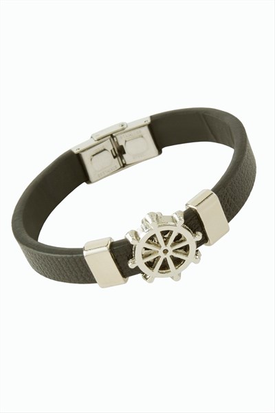 Çapa Lüks Deri Bileklik