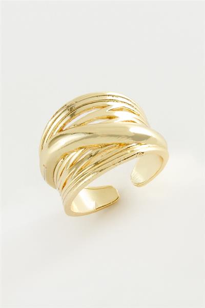 Çarpı Metal Yüzük