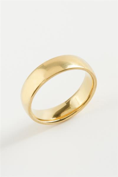 Çelik Alyans Yüzük 6 mm