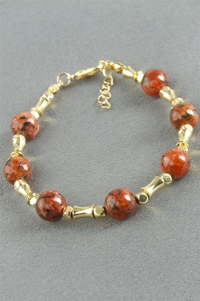 Ceyt Taşlı Metal Bileklik