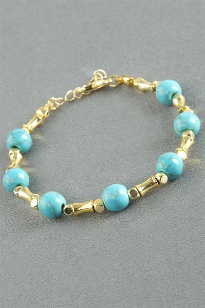 Ceyt Taşlı Metal Bileklik