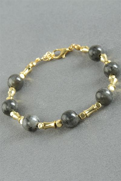 Ceyt Taşlı Metal Bileklik