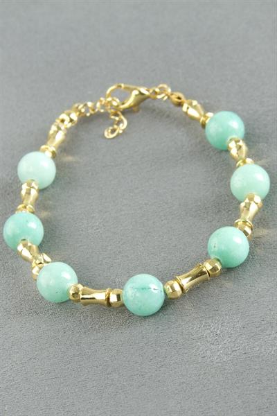 Ceyt Taşlı Metal Bileklik