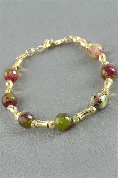 Ceyt Taşlı Metal Bileklik