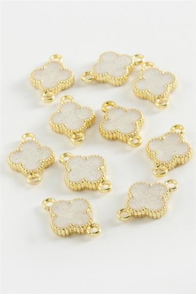 Çiçek Çift Kulplu Mineli Bileklik ve Kolye Ucu Aparatı 1 Adet