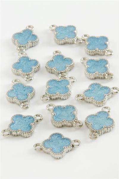 Çiçek Çift Kulplu Mineli Bileklik ve Kolye Ucu Aparatı 1 Adet