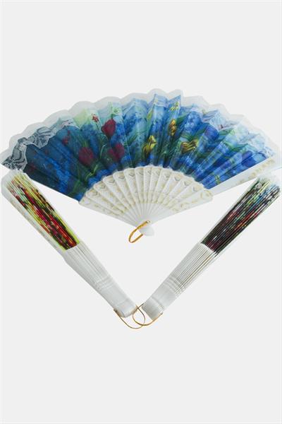 Çiçek Desenli Yelpaze