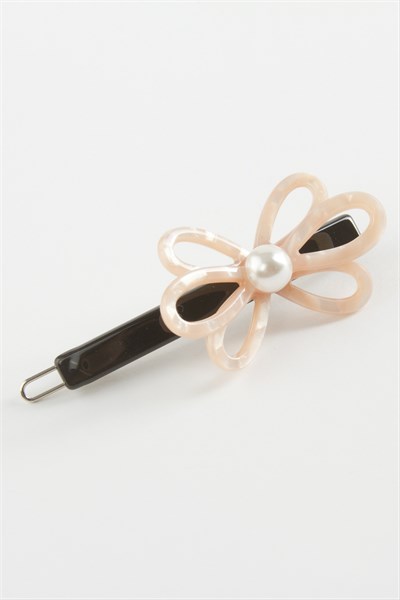 Çiçek İnci Klipsli Toka