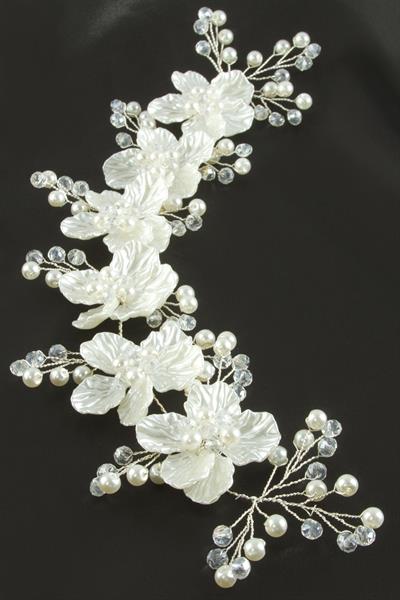 Çiçek İnci Kristal Saç Aksesuarı
