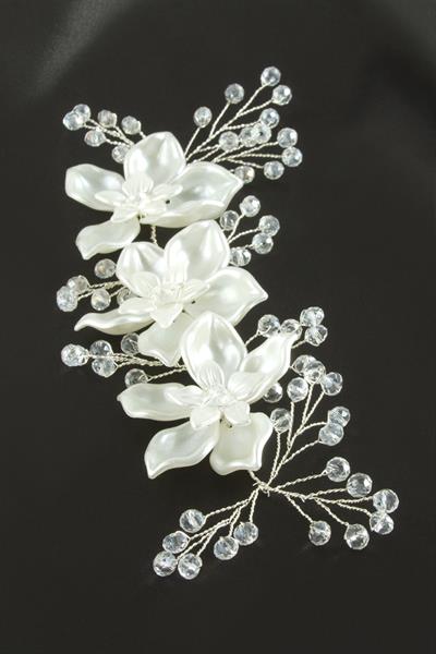 Çiçek İnci Kristal Saç Aksesuarı