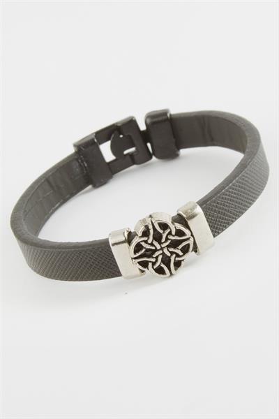 Çiçek Kaliteli Suni Deri Bileklik