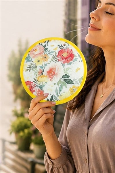 Çiçek Kore Yelpaze 20 cm