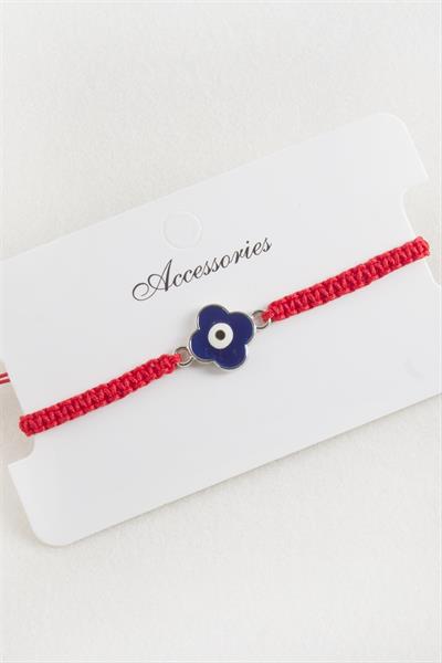 Çiçek Makrome Örgülü Bileklik