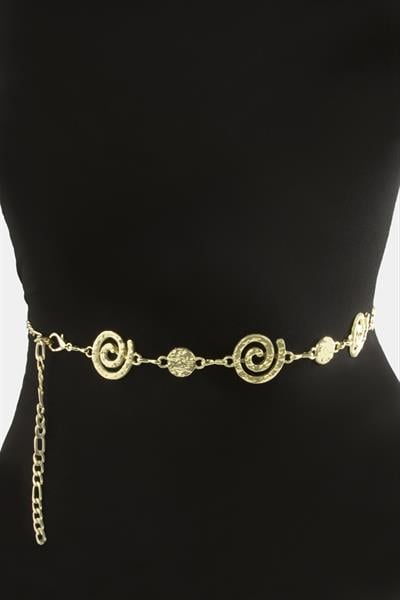 Çiçek Metal Zincir Kemer