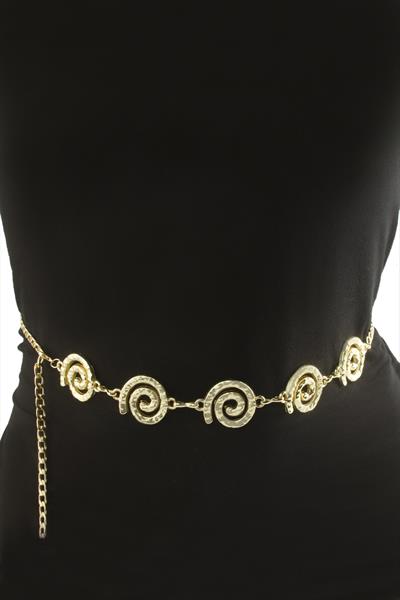 Çiçek Metal Zincir Kemer