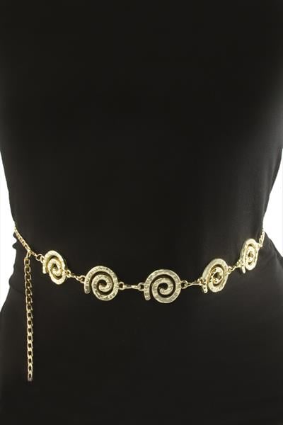 Çiçek Metal Zincir Kemer