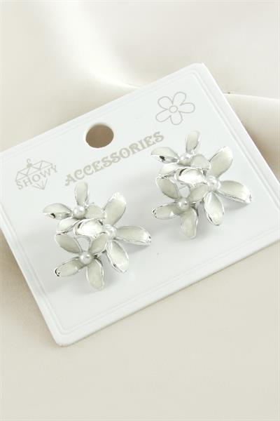 Çiçek Mineli Küpe