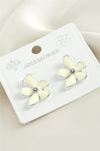 Çiçek Mineli Küpe