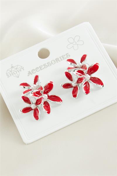 Çiçek Mineli Küpe