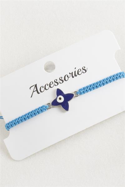 Çiçek Nazar Makrome Örgülü Bileklik