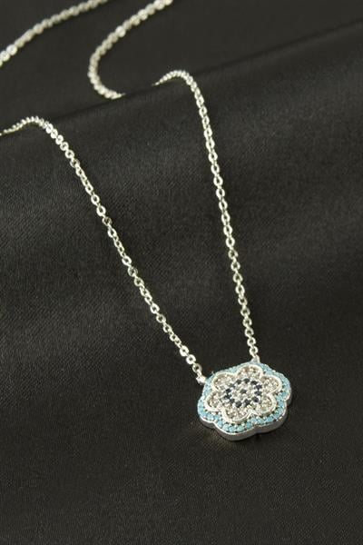 Çiçek Nazar Zirkon Taşlı Kolye