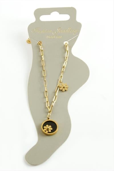 Çiçek Sedef Lüks Çelik Halhal