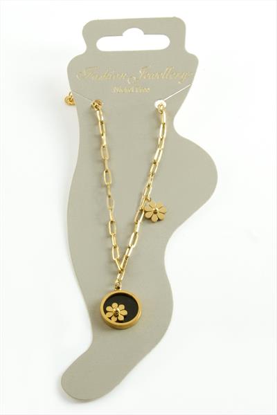 Çiçek Sedef Lüks Çelik Halhal