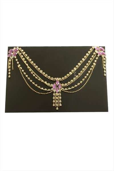 Çiçek Şerit Taşlı Alınlık