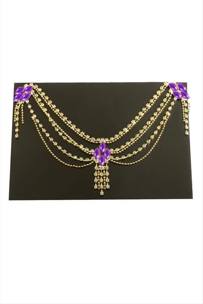 Çiçek Şerit Taşlı Alınlık