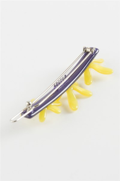 Çiçek Taşlı Klipsli Toka